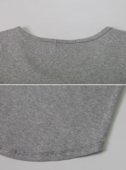 Soft Basic U-neck Slim Short Sleeve T-shirt (4color)