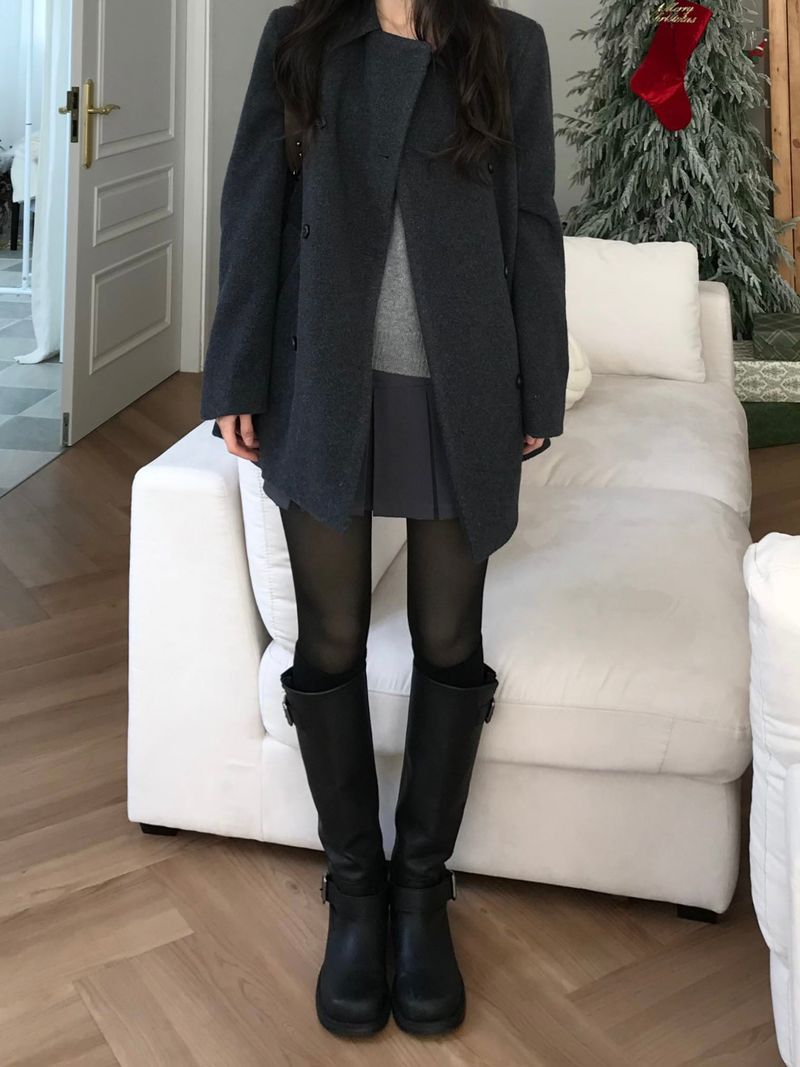 Innerf Wool Half Coat (3 colors)