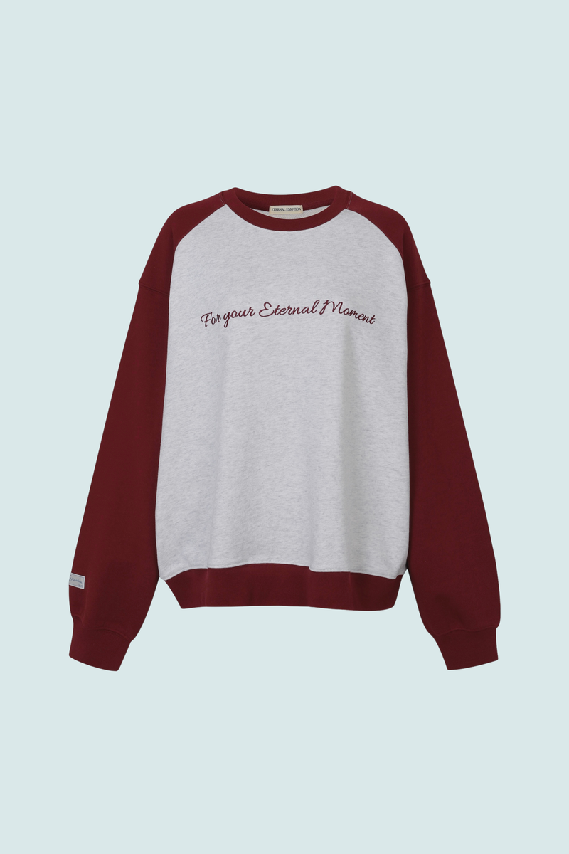 MOMENT REGLAN OVER SWEATSHIRTS (WINE RED)