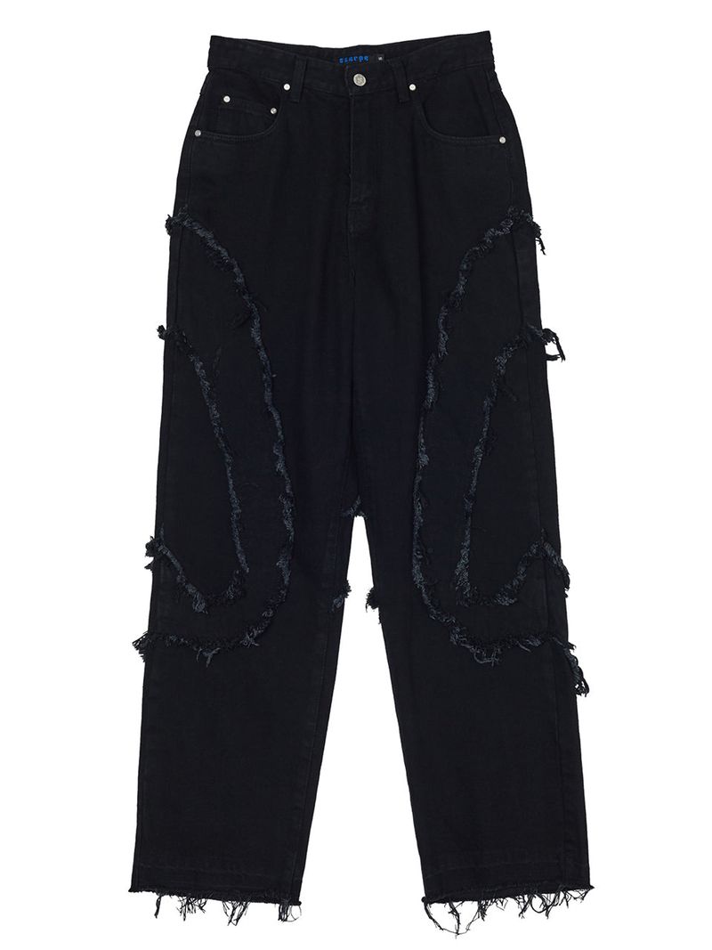 Sserpe(セルぺ)の「Comma Denim Pants Black(Pants)」