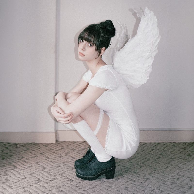Rosette Ribbon Dress (WHITE)