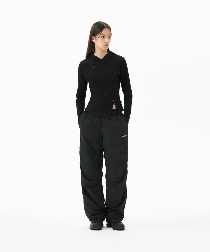 CURVED SLIM HOODIE