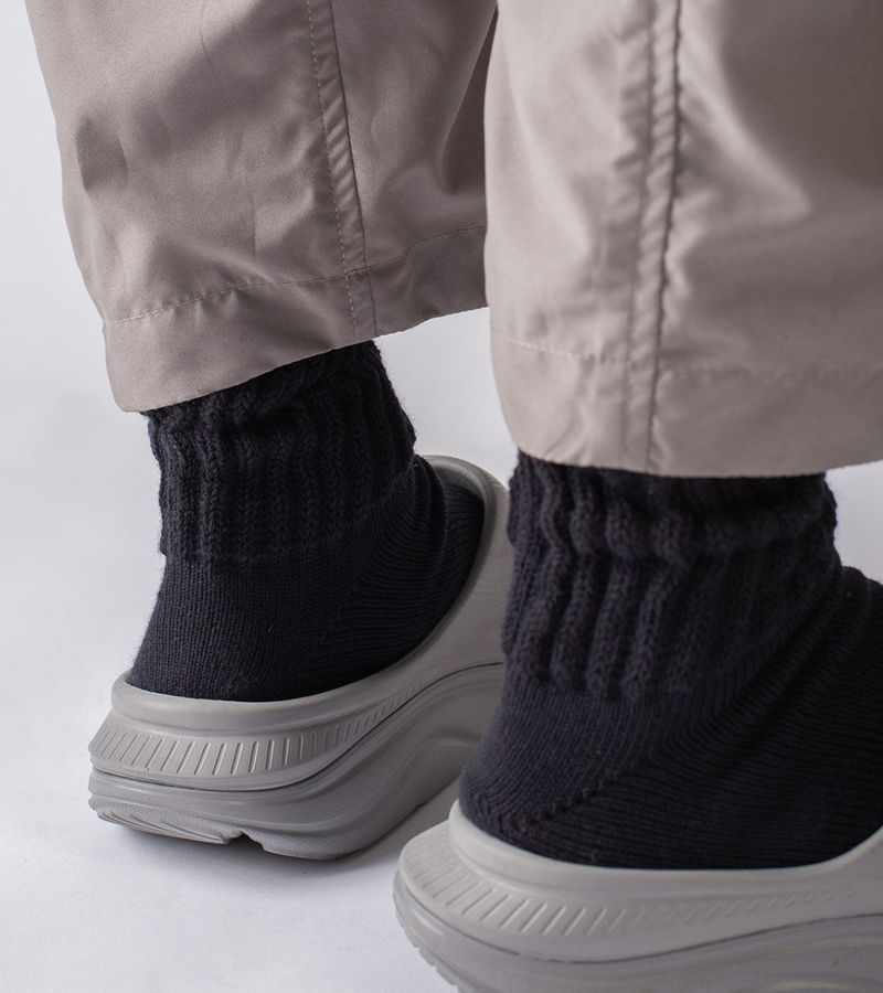 Essential O'Skool Mid-calf Casual Socks ( 3pair in)