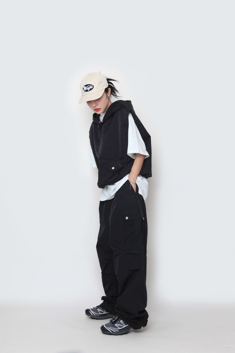 WASHIHO hooded pocket vest