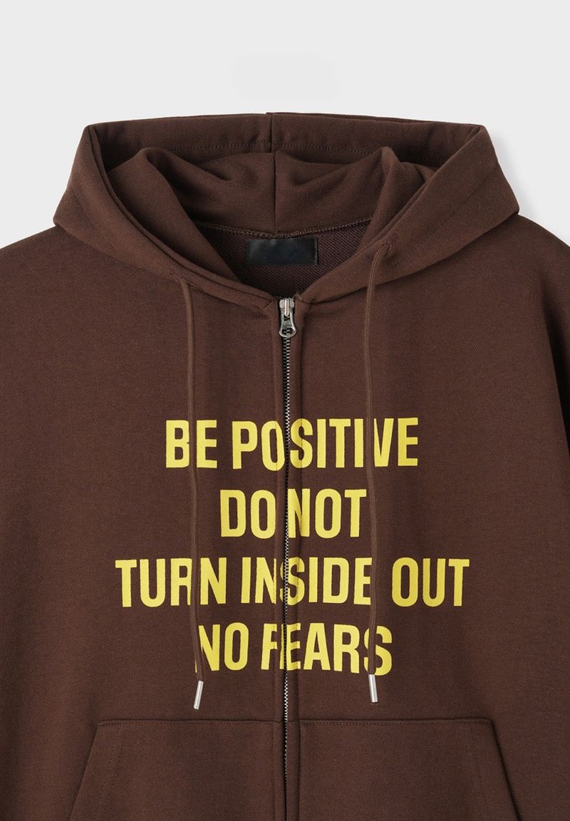 Positive Two-Way Hood Zip-Up (3colors)
