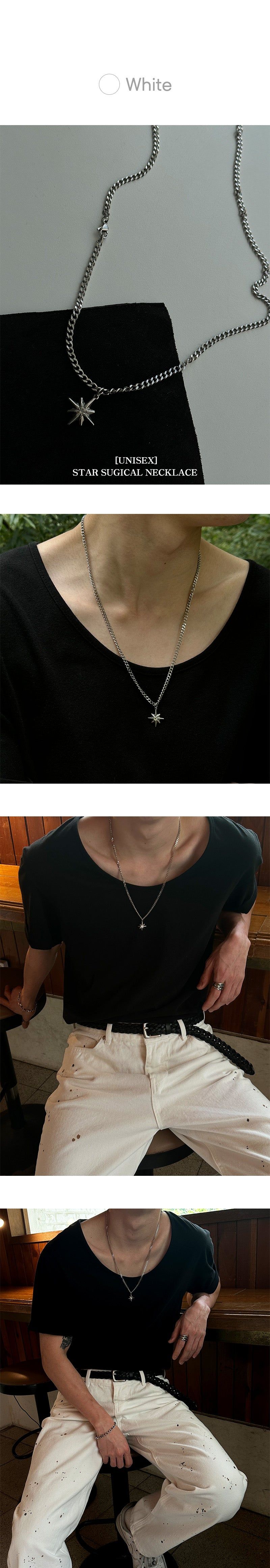 [Unisex] Star sugical necklace 