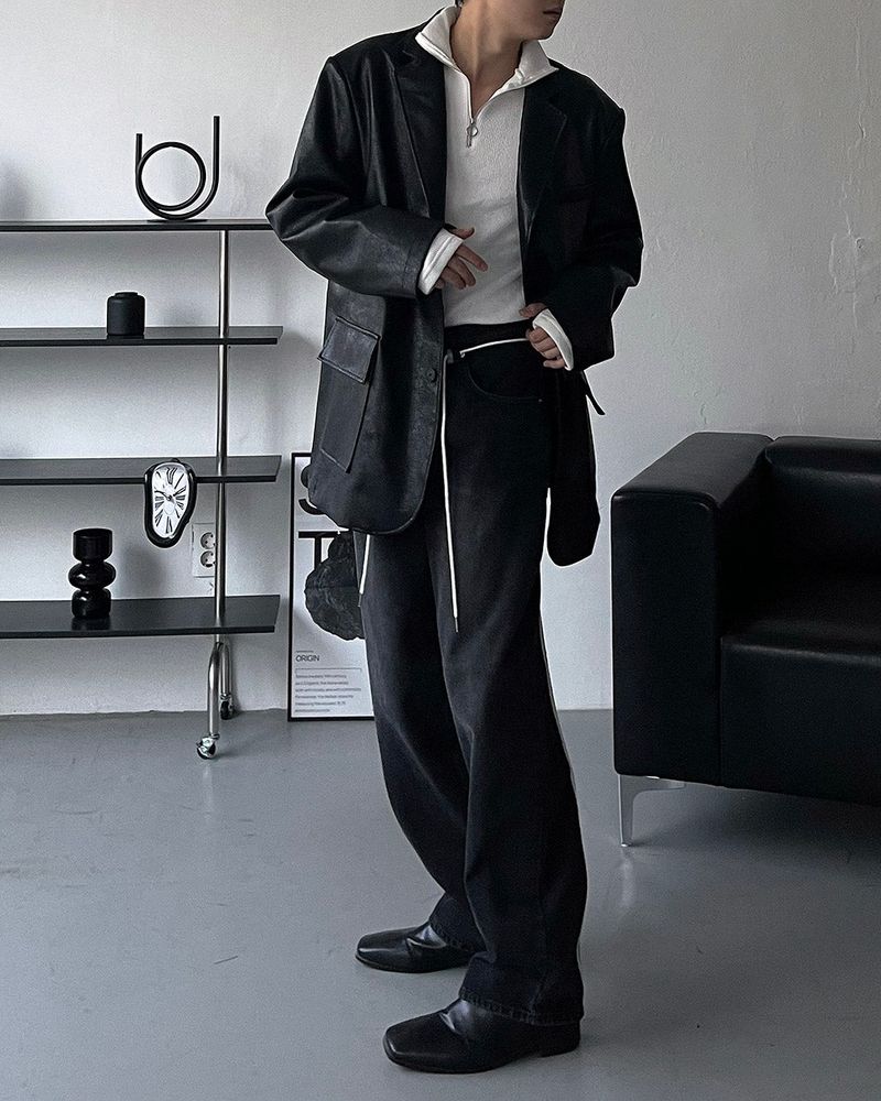 CH Damage Leather Jacket (2 colors)