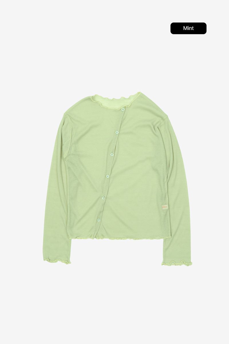 Eller lettuce edge cardigan