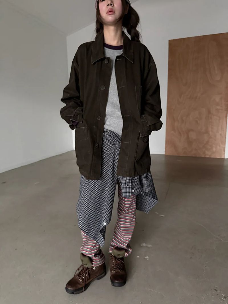  french mood peach jacket 