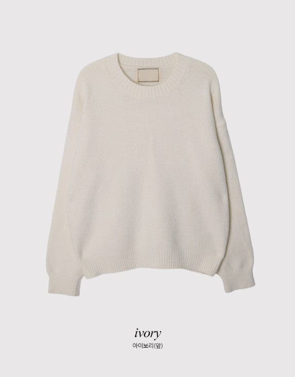 #Winter Pastel Soft Round Knit (3color)