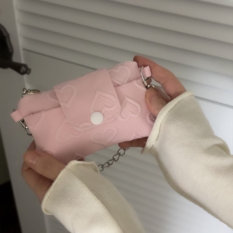 heart chain wallet bag_width (3color)