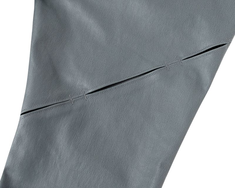Coated Back Slit Jeans _ Grey