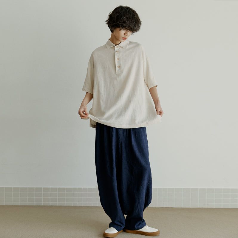 unisex tap pants navy (banding)