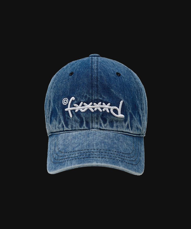 F****D SIGN STRAPBACK WASHED -SNOW BLUE-
