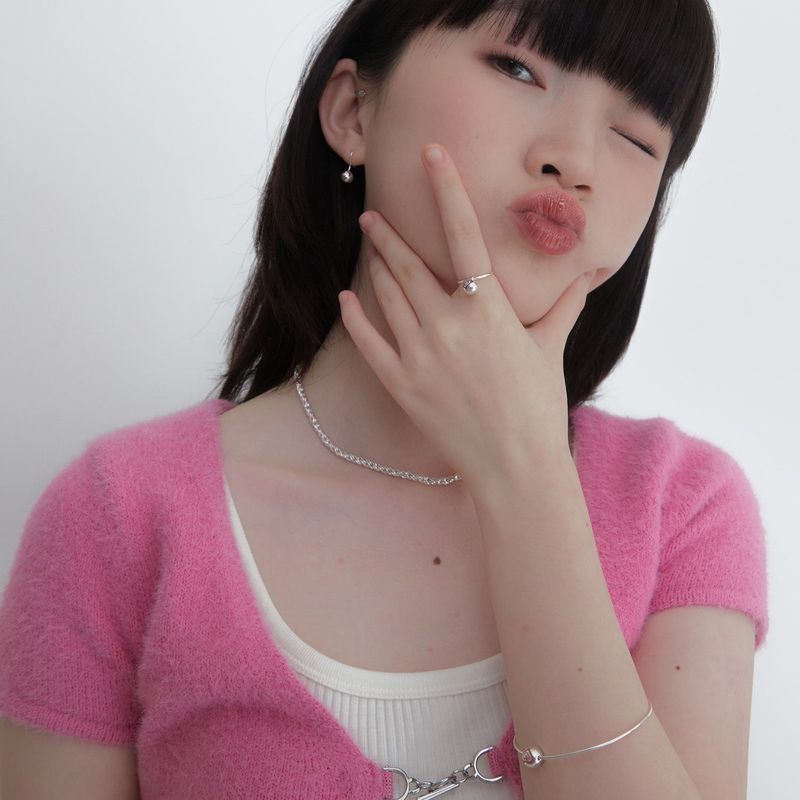 puffy heart swing bangle