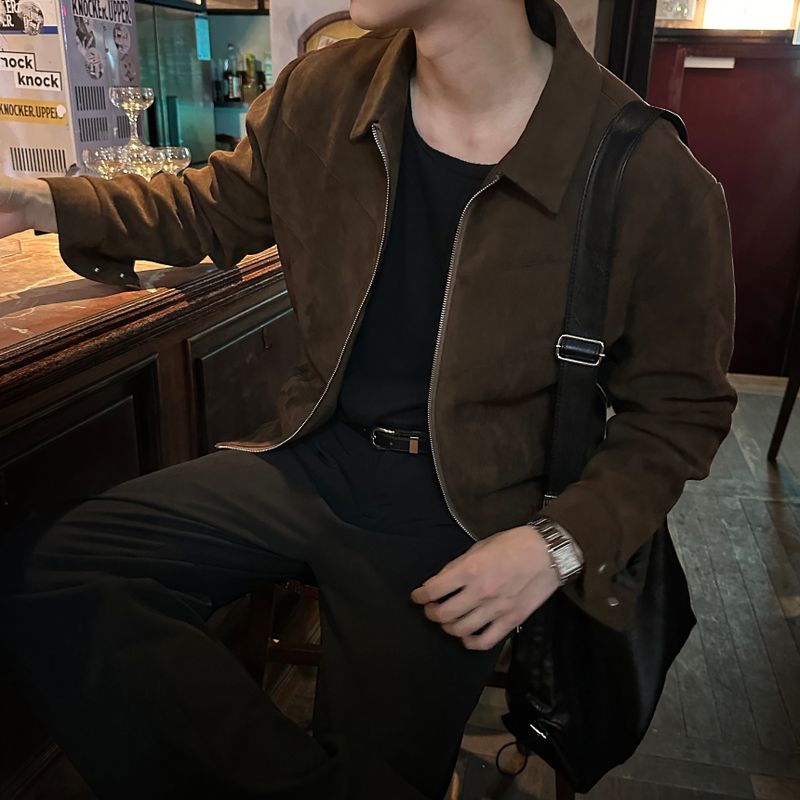 LMN Mayer incision suede jacket (2 colors)