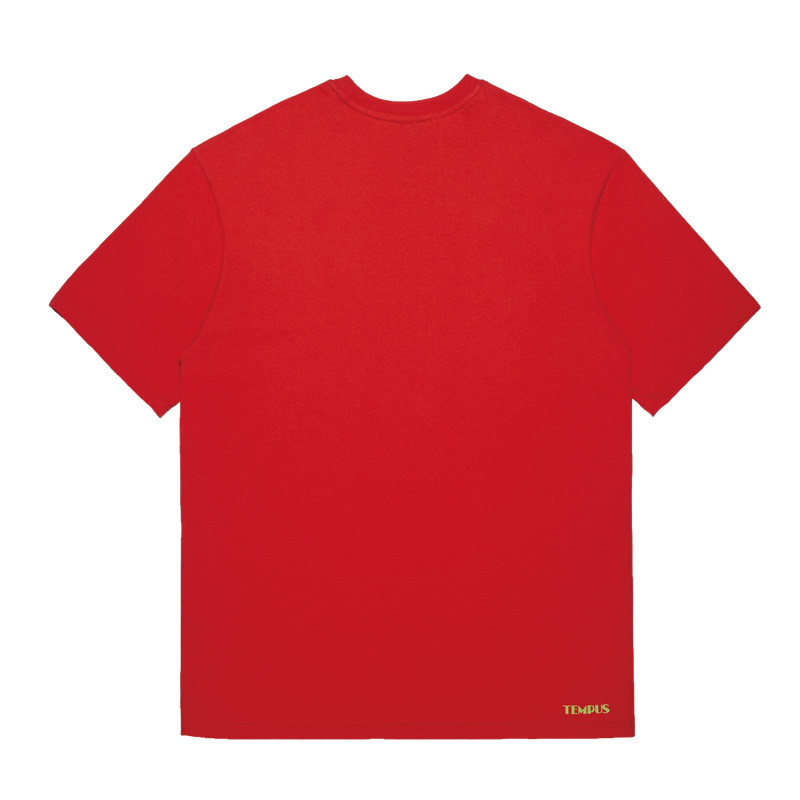 SPACE BEAR BIG LOGO T-SHIRTS [RED]