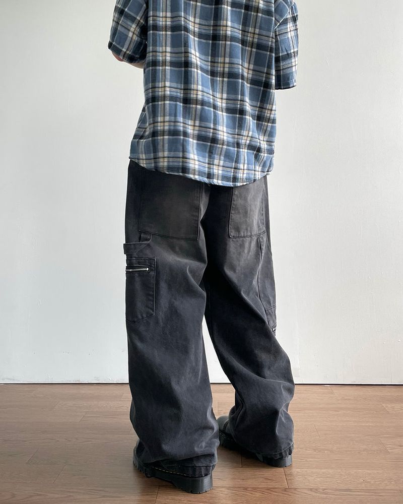 Leaf Double Knee Denim Pants