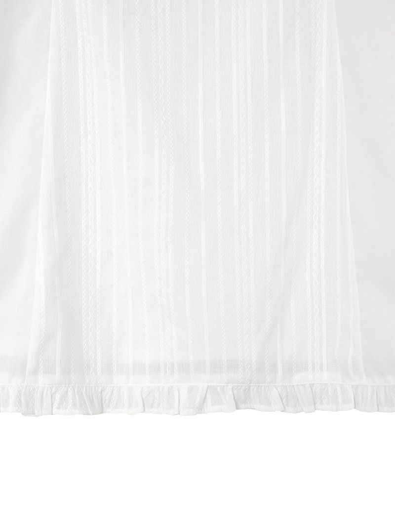 Lace frill mini dress (Ivory)