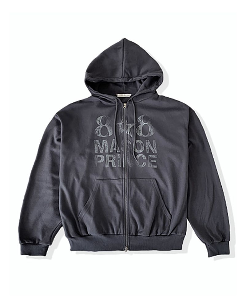 Dakel Vintage Graphic Zip-Up Hoodie