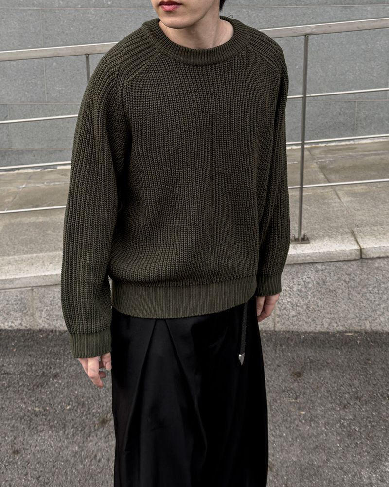 Hild Panel Cropped Hachi Knit