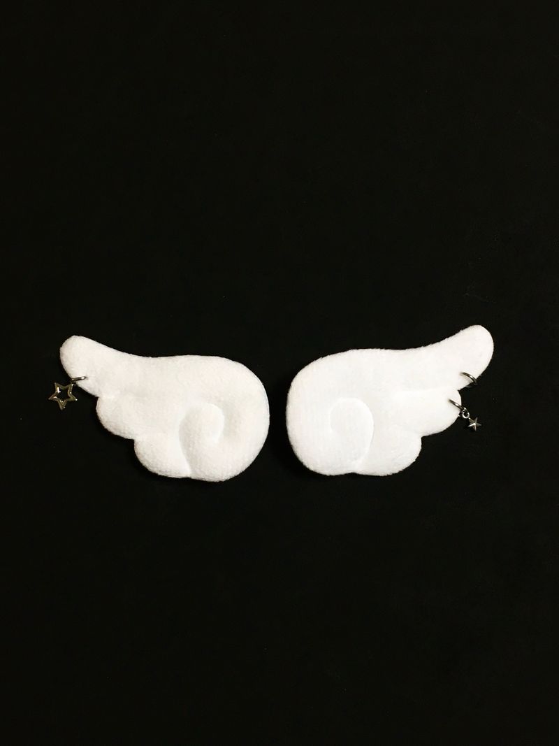 Angel wings (hairpin & badge)