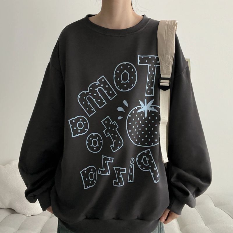 Dot Tomato Sweatshirt (4 colors) H&L