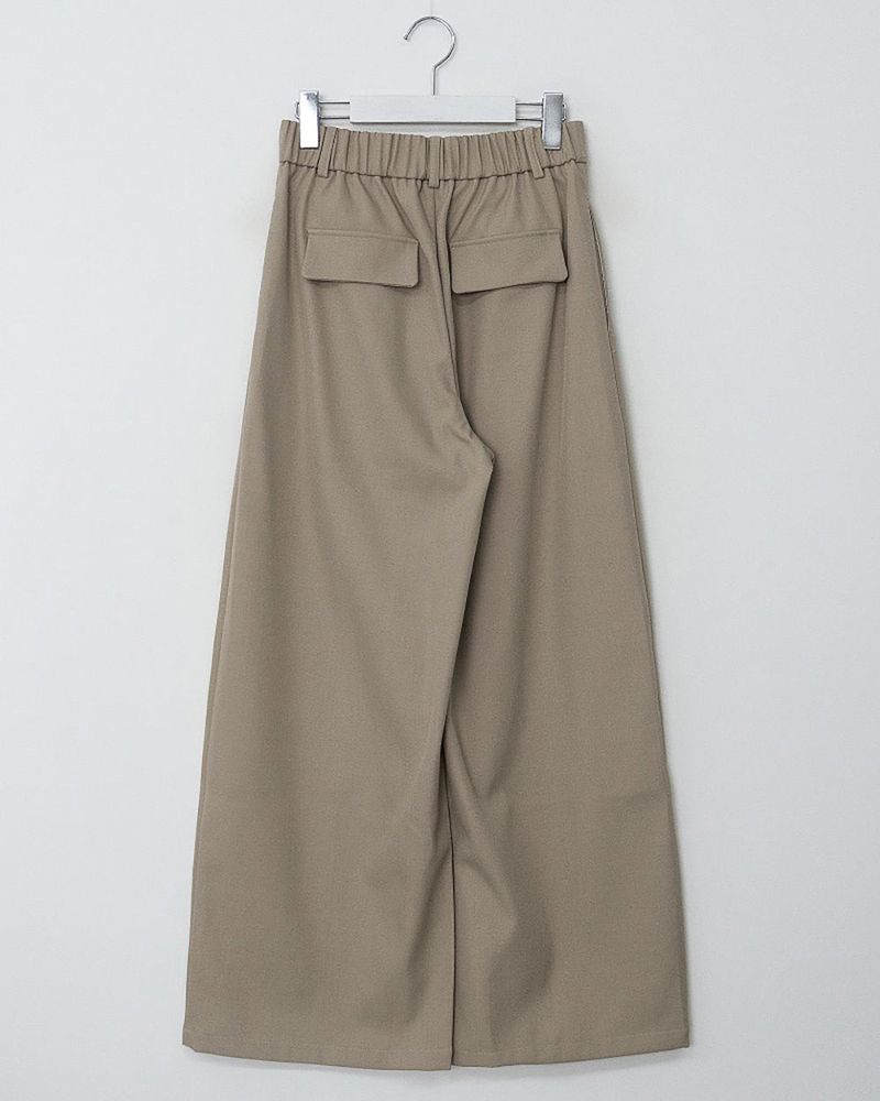 Ian Double-Pleat Wide Slacks