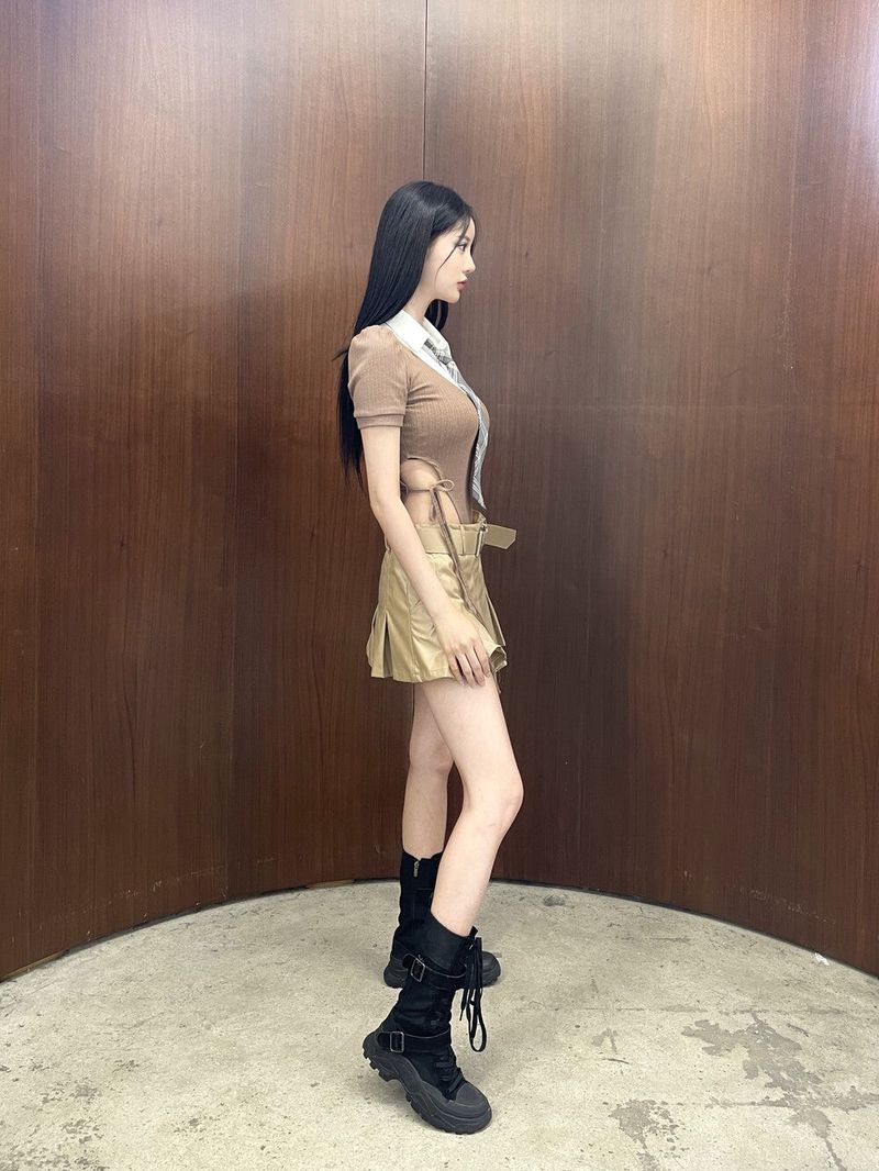 939. Coating mini pleats skirt (2color)