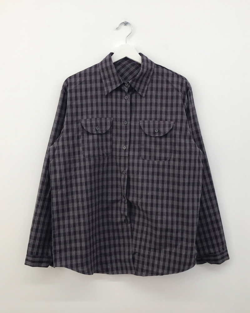 Tar Pocket Check Shirt (2color)