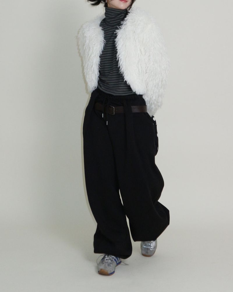 Angel Hairri Fur Bolero Short Jacket (Semi Cropped Jacket)