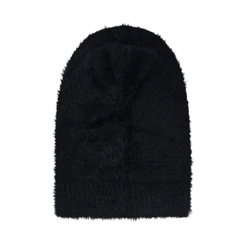 VA Square Label Hairy Balaclava / Black