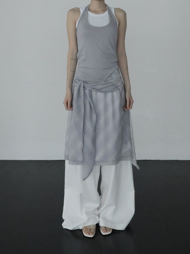 Ar knot check skirt
