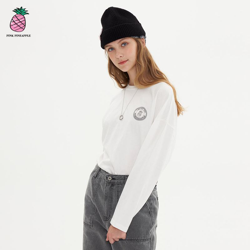 PINK PINEAPPLE(ピンクパイナップル)の「COIN LOGO BASIC T-SHIRT(Tops)」