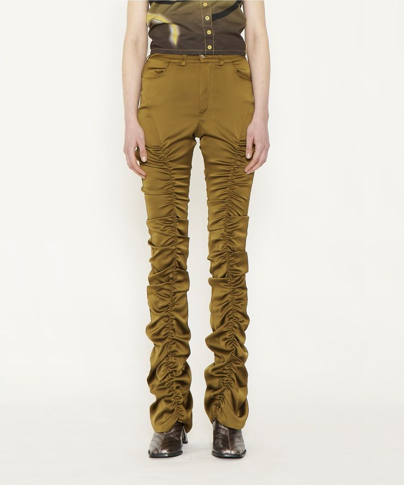 VIAVANDA（ヴィアヴァンダ）の「FLARE GATHER PANTS（Pants）」