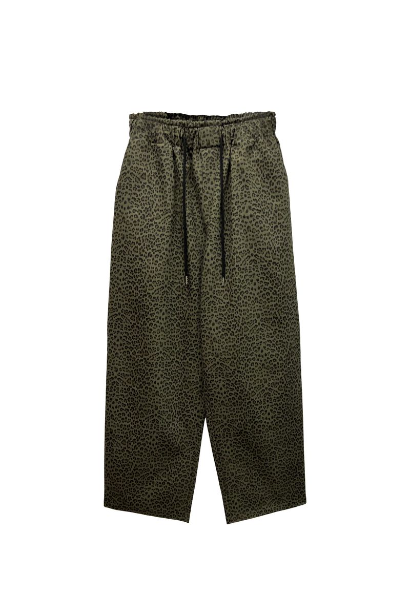 LEOPARD WIDE PANTS / KHAKI