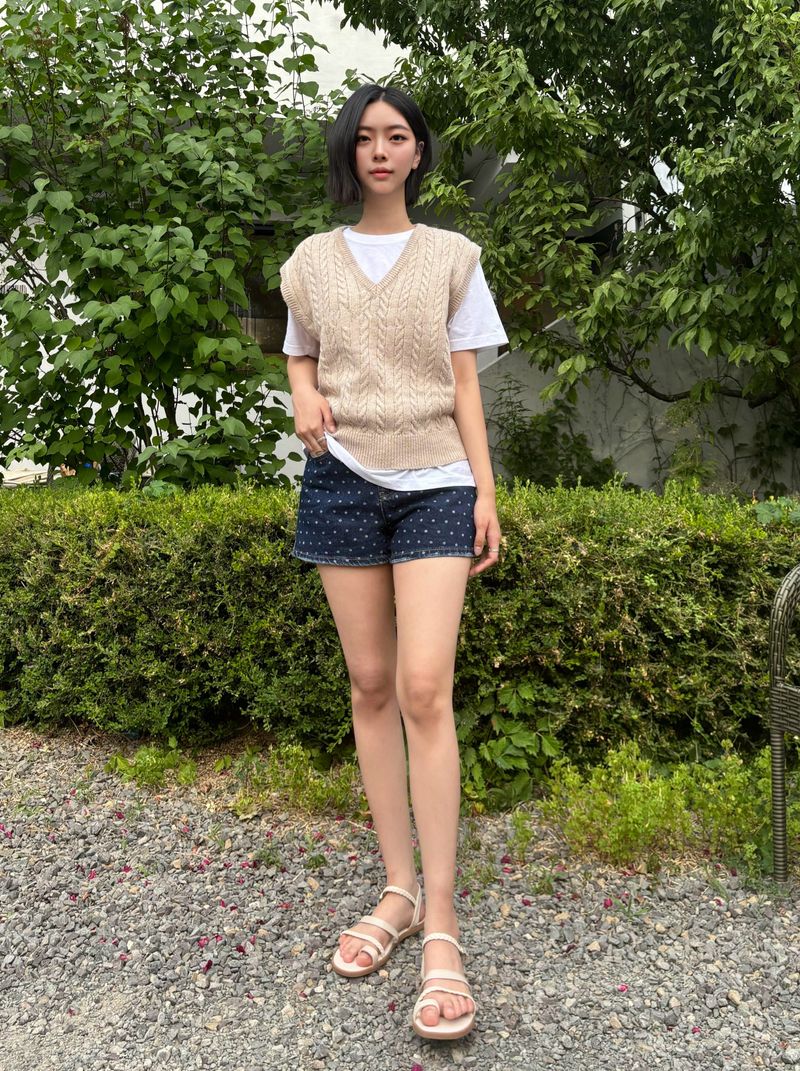 DARK BLUE DOT DENIM PANTS code 21100