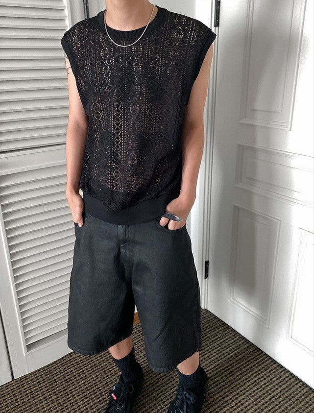 No.0266 pattern NET VEST