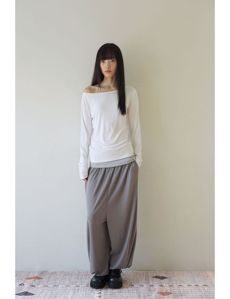 BANDING BALLOON PANTS(GREY)