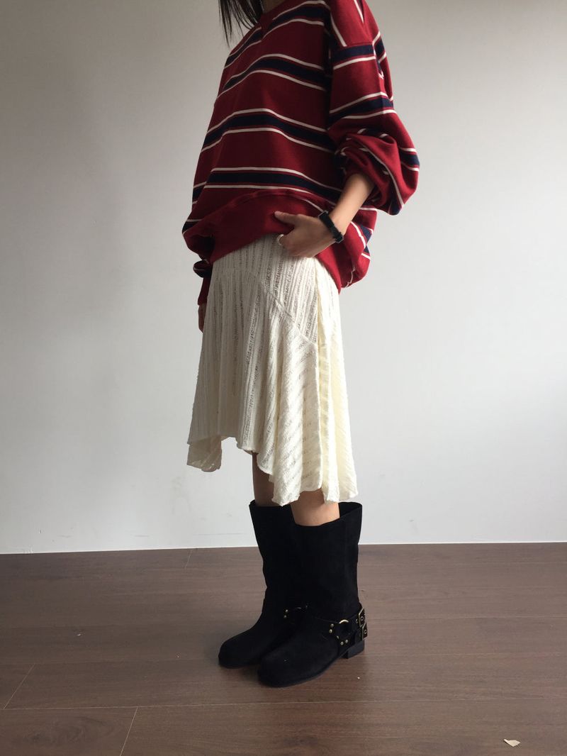 Double Buckle Suede Boots(2color)
