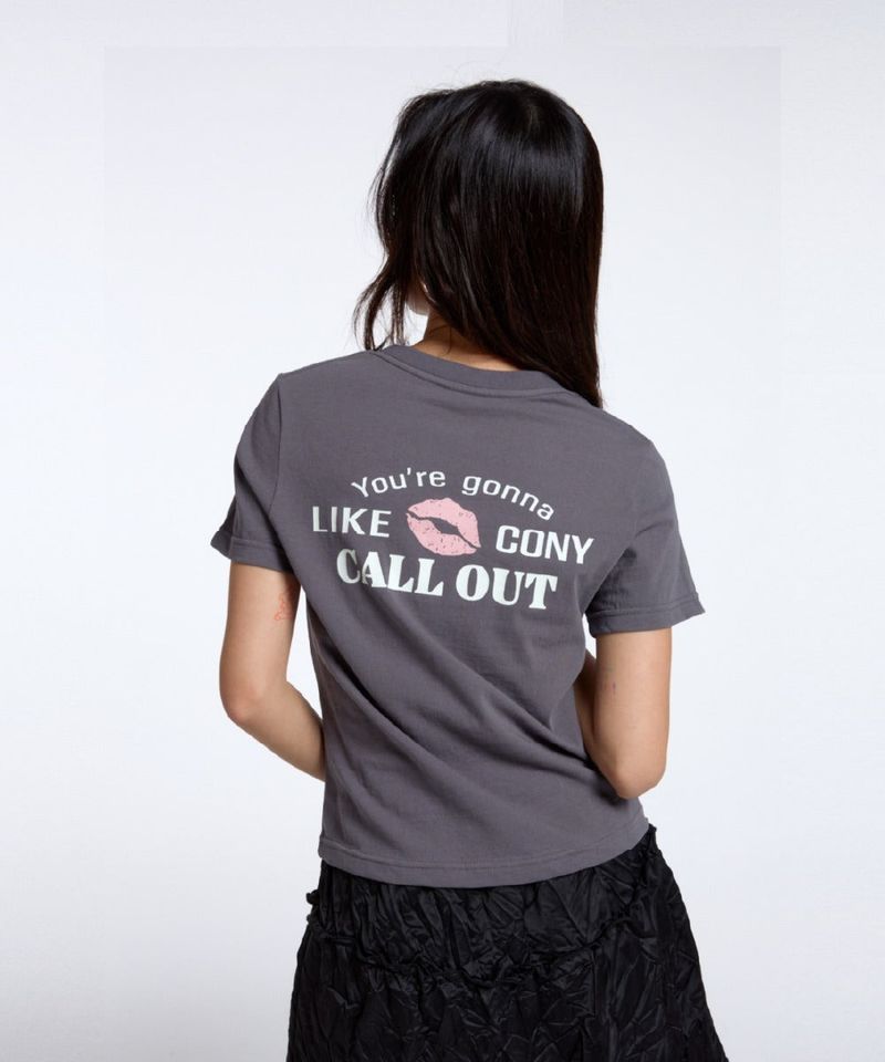 calloutnewyear(cony)(コールアウトニューイヤー(コニー))の「CALLOUT STANDARD TEE/ CHARCOAL(Tops)」