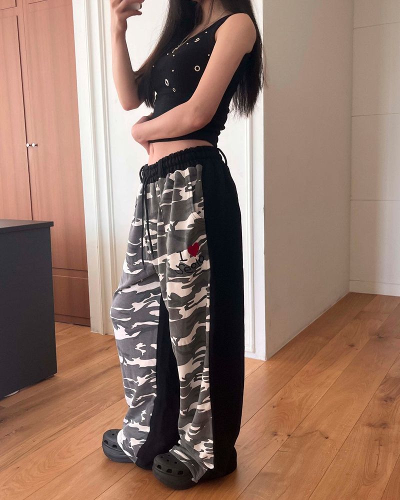 Camo training pants