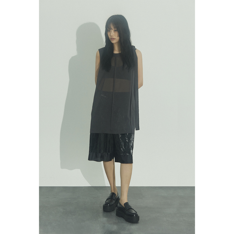 LEATHER LINING COMBI SHORTS