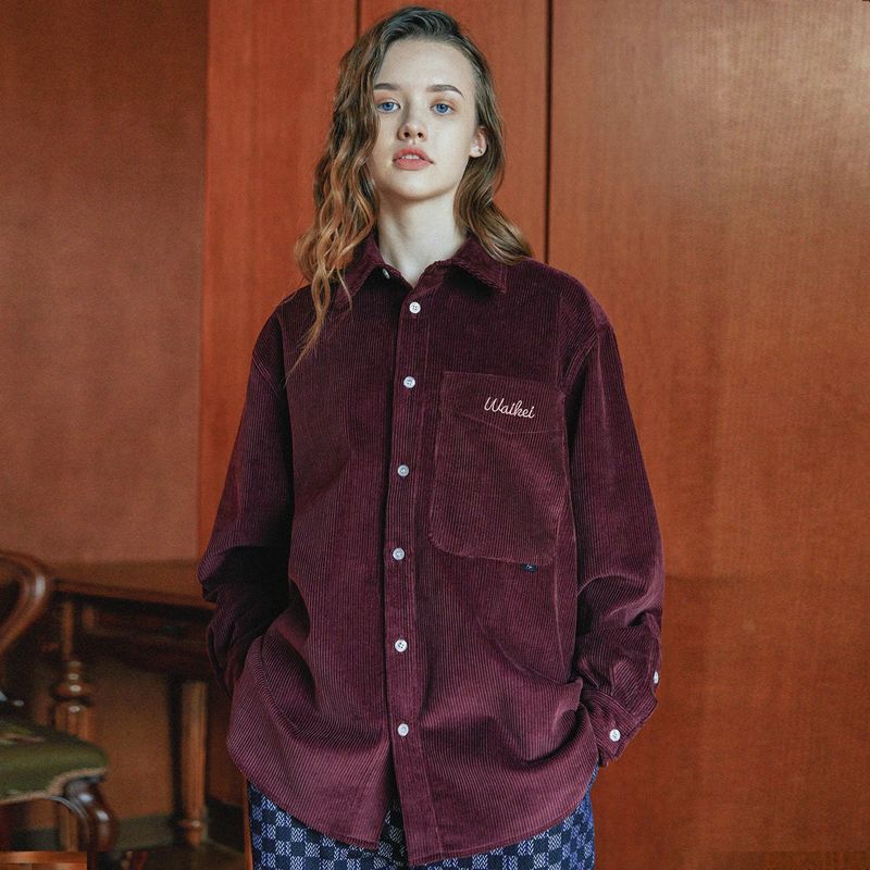 Corduroy over fit shirts