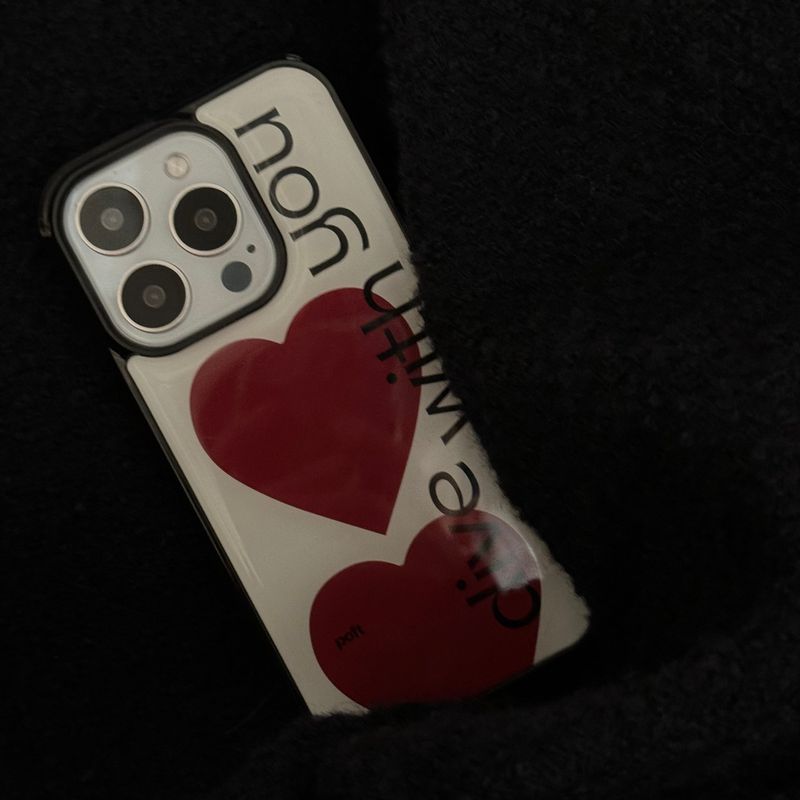 epoxy dive with you lettering case red