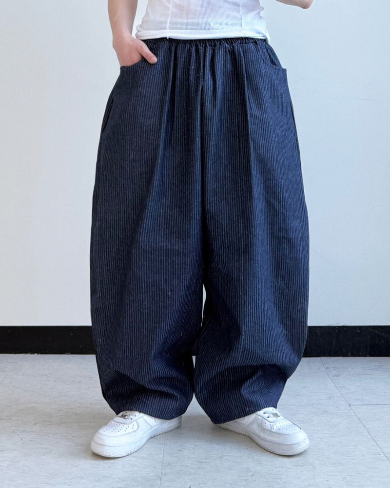 Waze Stripe Curved Denim