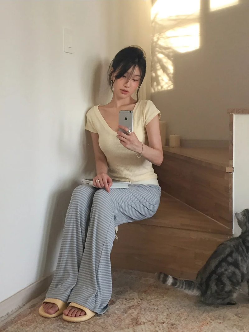 Stripe Pajama Pants