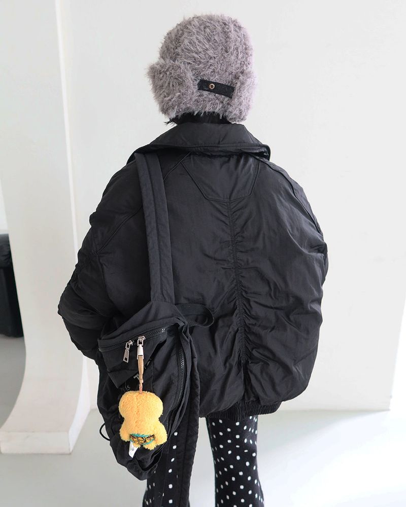 Earrings Roll Up Fur Truffer Hat