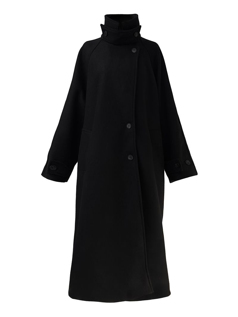 city high neck long coat (2color)