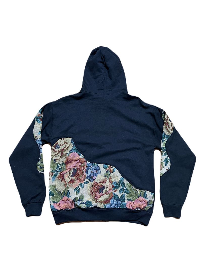 BLACK CUTTING OUT HOODIE